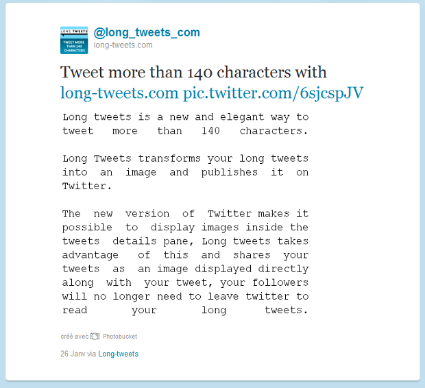 Long Tweets la solution qui permet de tweeter plus de 140 caract res